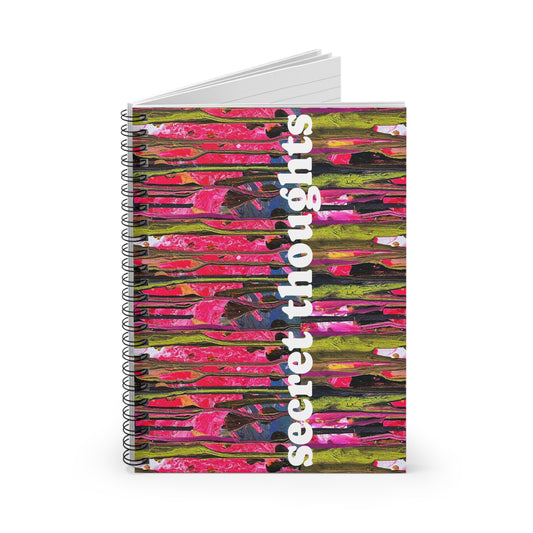 secret thoughts spiral notebook