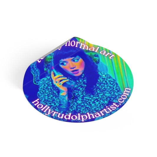 sticker - totally normal art - 2” vinyl sticker