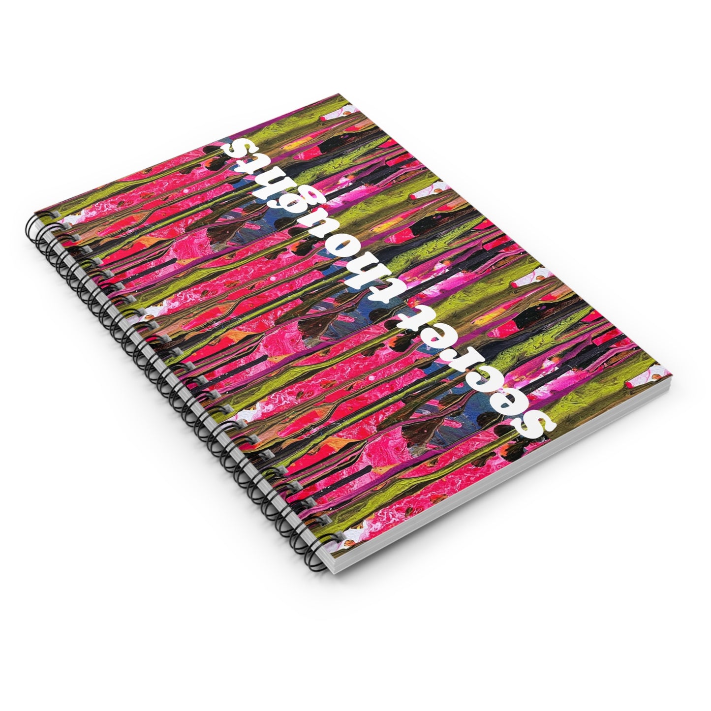 secret thoughts spiral notebook