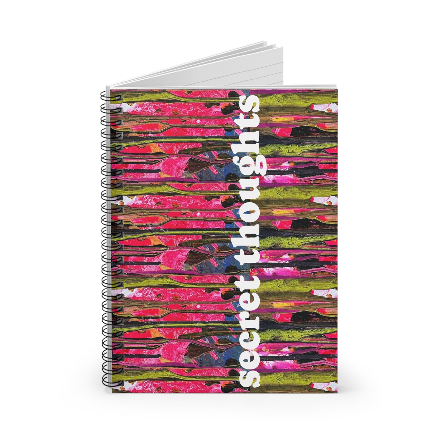 secret thoughts spiral notebook
