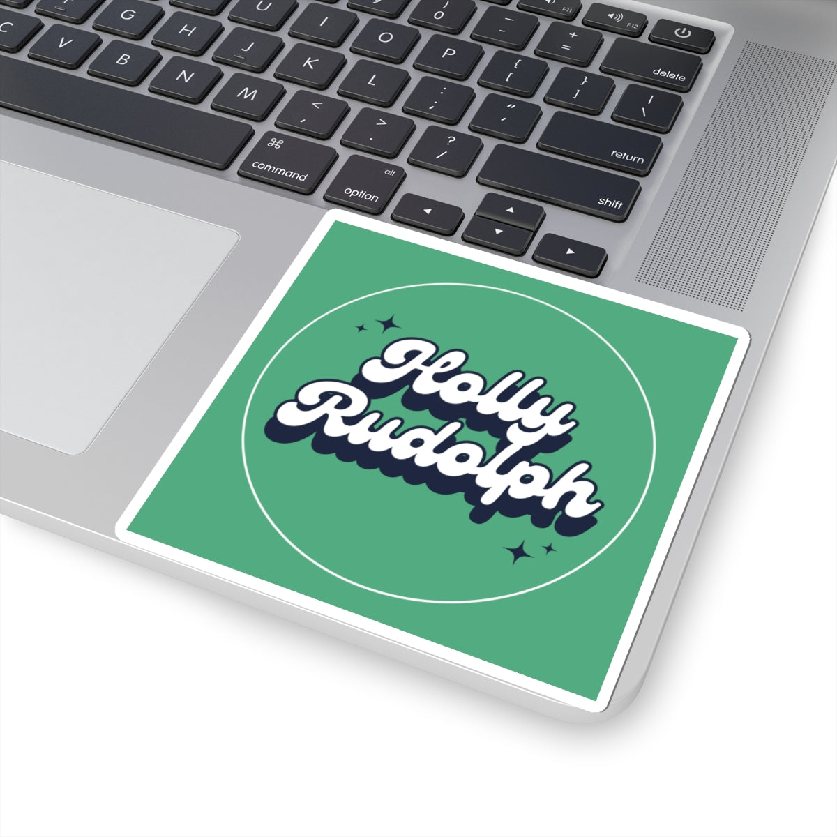 green sticker retro promo