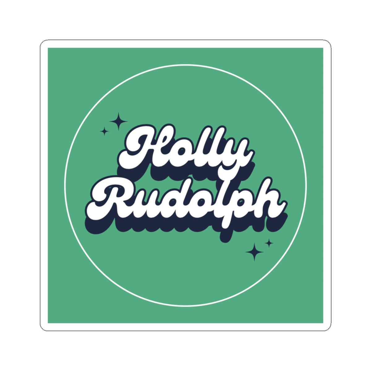 green sticker retro promo