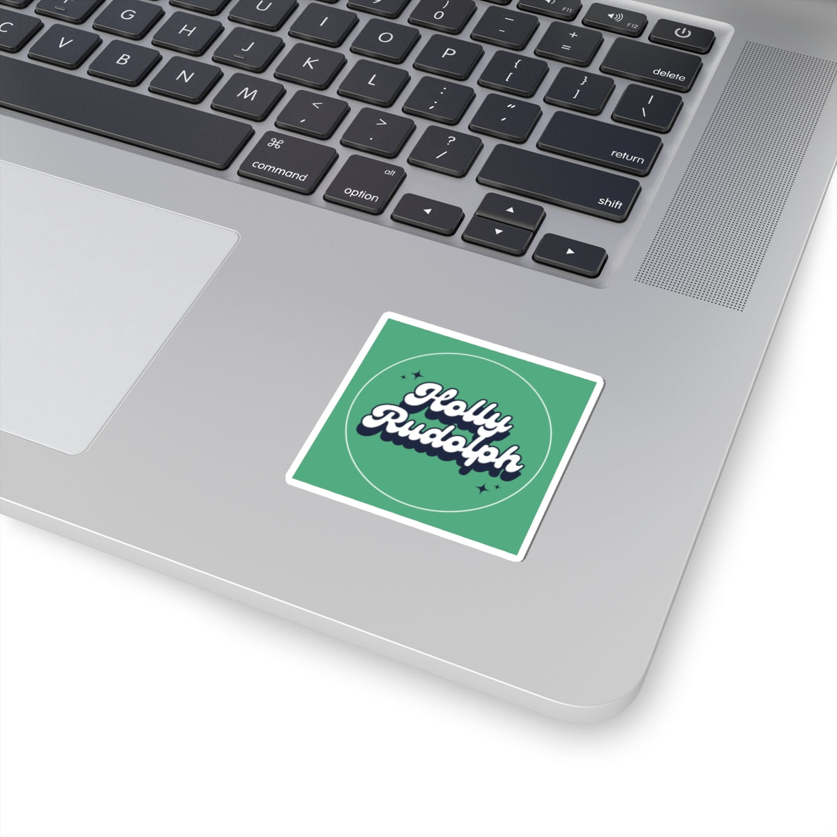 green sticker retro promo