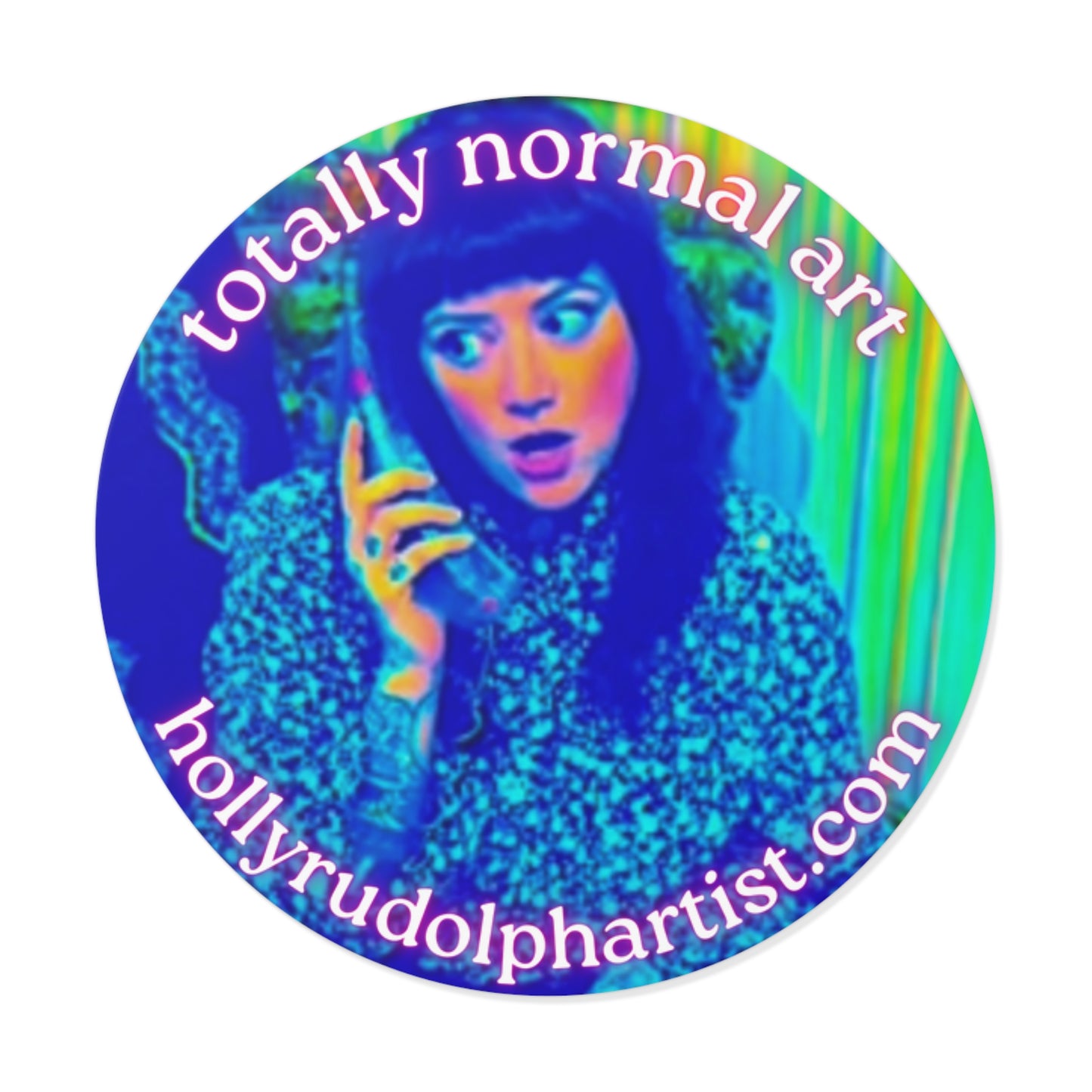 sticker - totally normal art - 2” vinyl sticker