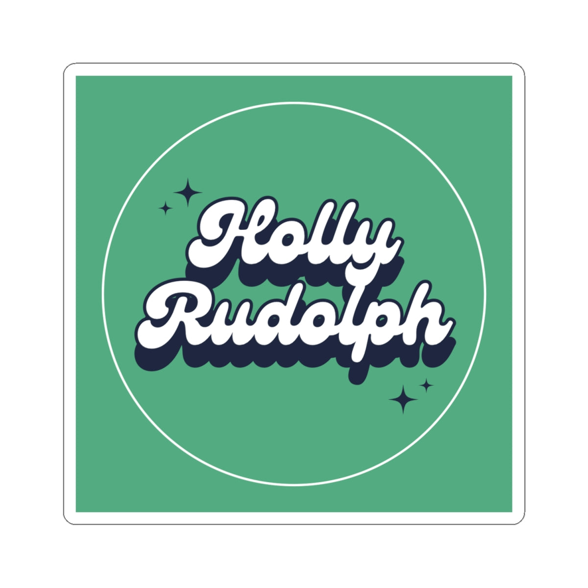 green sticker retro promo