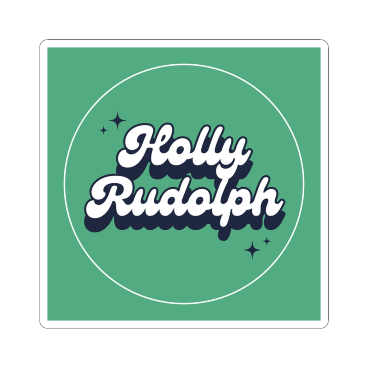 green sticker retro promo