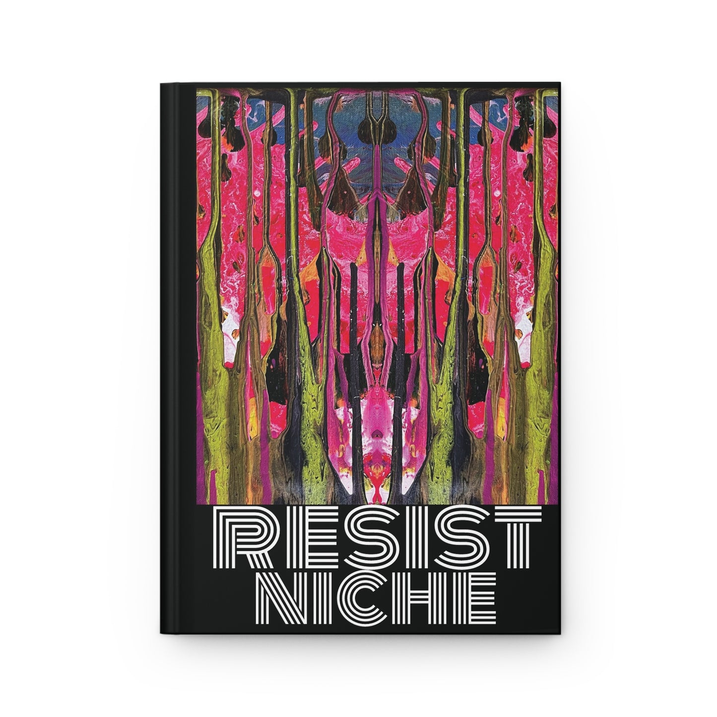 'resist niche' abstract act hardcover journal