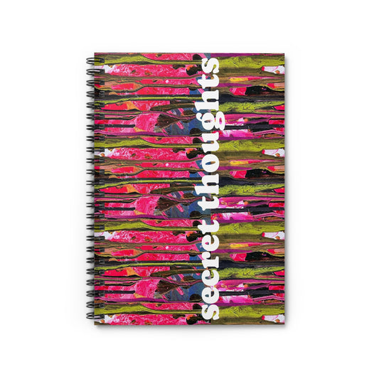 secret thoughts spiral notebook